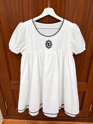 Vestido Blanco Estilo Babydoll