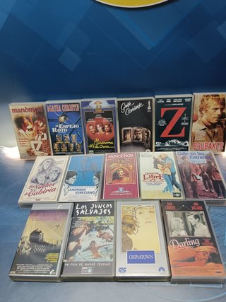 15 cintas, VHS, películas clásicos atemporales contemporaneos