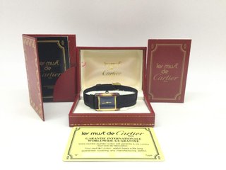 reloj pulsera señora cartier tank must