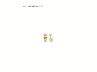 pendientes oro 18k con piedra con perla