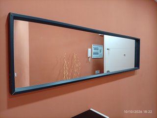Espejo grande de pared marco negro