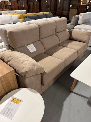 Sofá Kansas 3 Plazas Beige