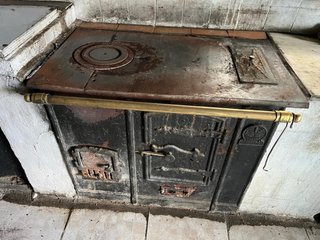 Cocina antigua de carbón
