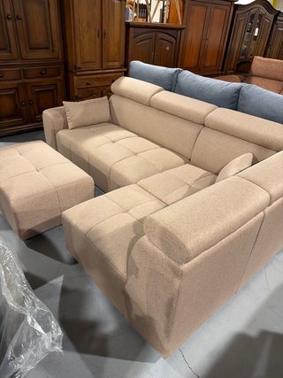 Sofá Rinconera con Cama y Puff