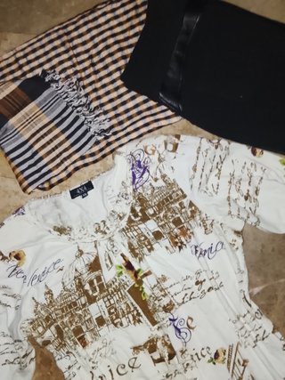Pantalón + Camiseta + Fular Talla XL Mujer