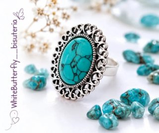 Anillo con Piedra Turquesa