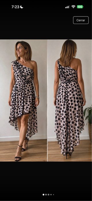 Vestido Asimétrico de Lunares
