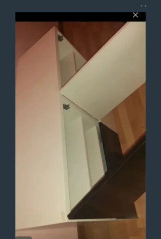 Mueble de salón blanco