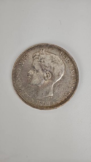 Moneda 5 Pesetas Alfonso XIII 1898