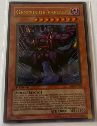 Carta Yu-Gi-Oh! Genesis di Vampiro