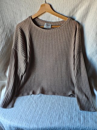 Jersey marrón punto talla M mujer Pull&Bear nuevo