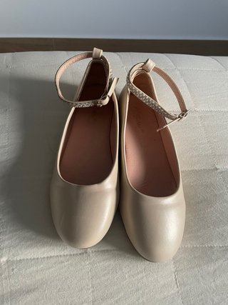 Bailarinas para niña beige talla 37