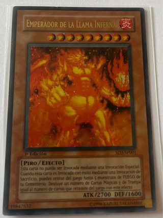 Carta Yu-Gi-Oh! Imperatore della Fiamma Infernale