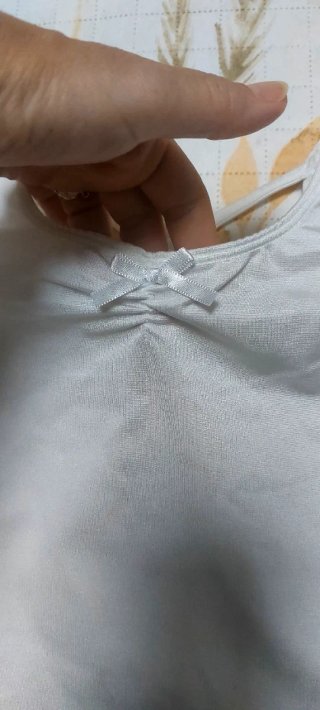 Maillot de niña blanco
