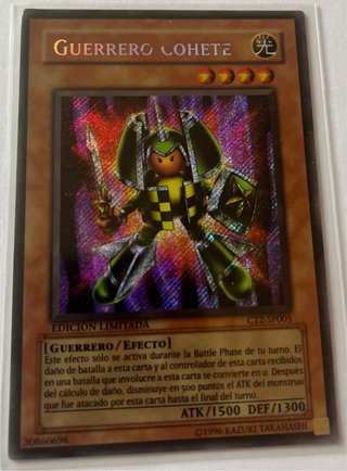 Carta Yu-Gi-Oh! Guerriero Razzo