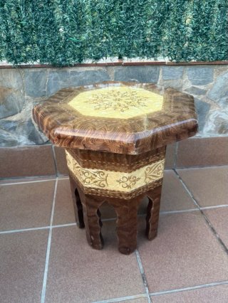 Mesa Auxiliar Octogonal vintage Marroquí/ oriental