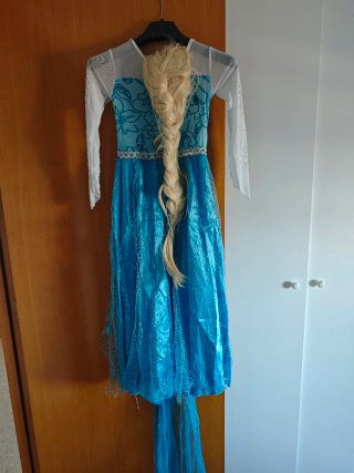 Disfraz de Princesa Elsa Azul