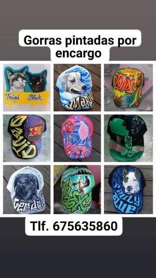 Gorra personalizada pintada a mano