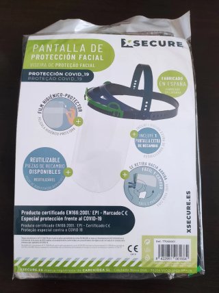 Pack de 6 Pantallas de Protección Facial Xsecure