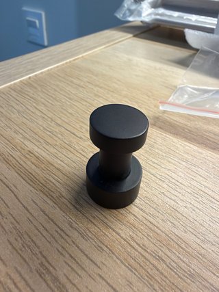 5 Ganchos  de Baño Negro