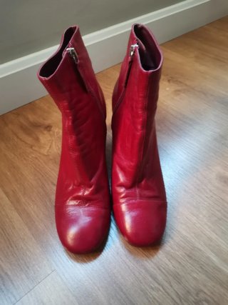 Botines piel de  Zara