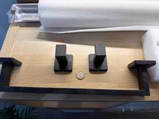 Conjunto de accesorios para baño negros