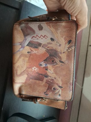 Bolso con estampado de caballos