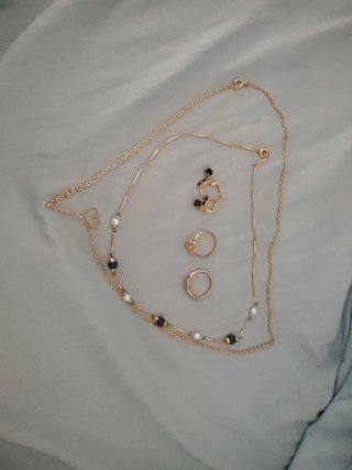 Set de Bisutería Chapado en Oro