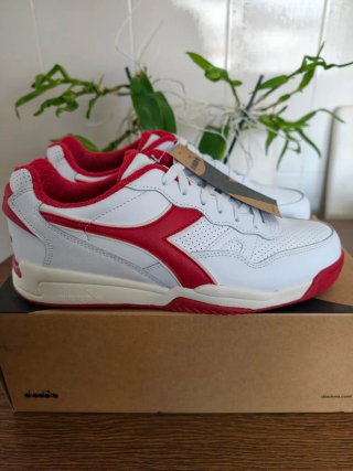 Zapatillas Diadora Blancas y Rojas Talla 43
