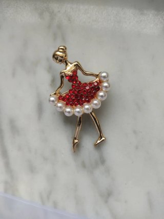 Broche de Bailarina con Pedrería