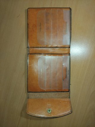 Cartera Billetera Vintage de Piel Rolfs