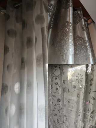 Lote de 3 Cortinas Decorativas