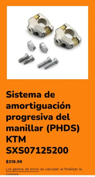 Sistema de Amortiguación PHDS Original KTM