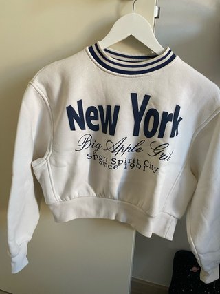 Sudadera Blanca New York