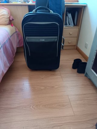 Maleta Trolley de Lona Azul