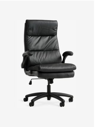 Silla de Escritorio de Piel Negra