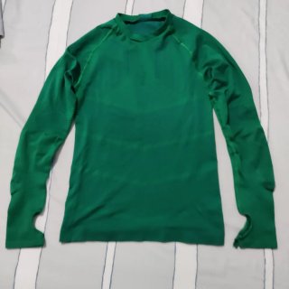 Camiseta térmica futbol verde Kipsta niño