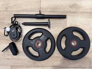 Polea para Tríceps y Bíceps con 2 Discos 10kg