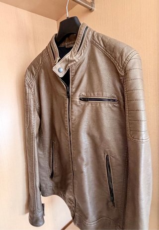 Cazadora Biker Salsa Jeans Marrón Talla M