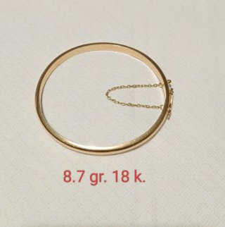 Pulsera de Caña en Oro de 18k