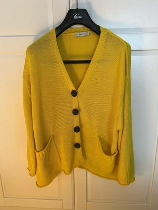 Chaqueta Oversize Amarilla Zara T-46