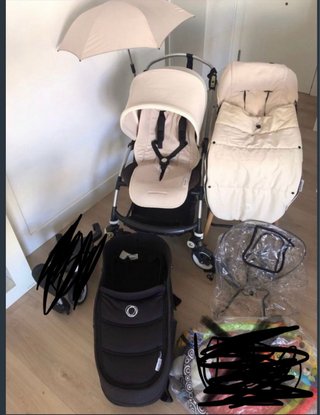 Carrito Bugaboo Bee 3 Silla y Capazo MUY COMPLETO