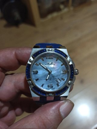 Reloj Sandoz Plateado y Azul