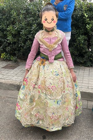 Traje de Fallera para Niña 7-8 años