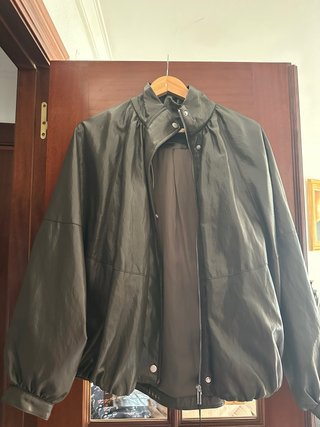 Chaqueta Oversize Cuero Sintético Zara