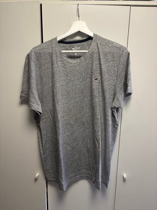 Camiseta Hollister Gris Talla L