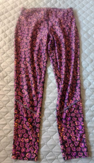 Leggings Estampados Morados y Naranjas