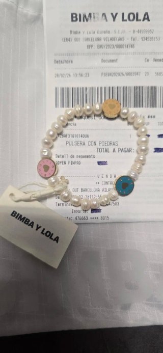 Pulsera Bimba y Lola con perlas