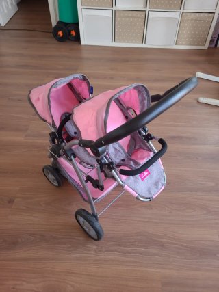 Carro de Juguete Gemelar Rosa