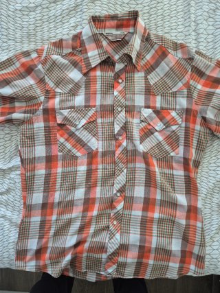 Camisa Vintage de Cuadros Talla M